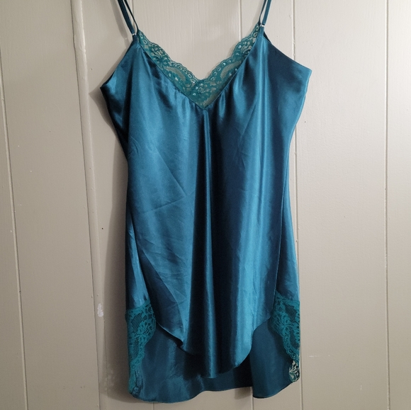 Potpourri Vintage lace silky nightgown slip -Size Medium - Picture 5 of 11